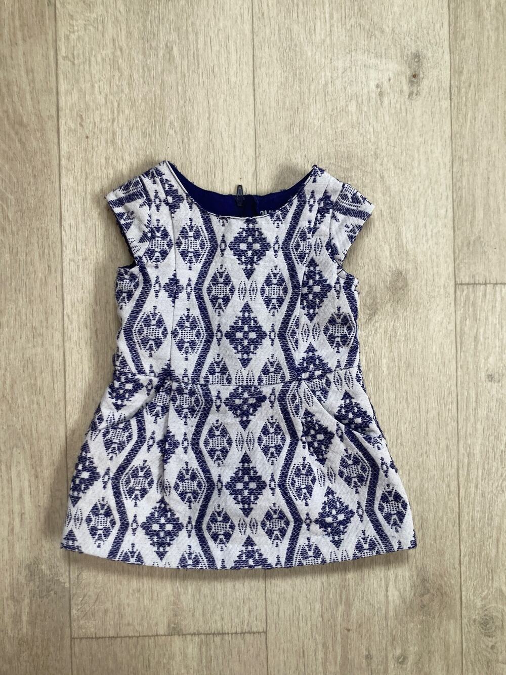 Oshkosh Blue & White Tunic Top/Dress, Size 12M